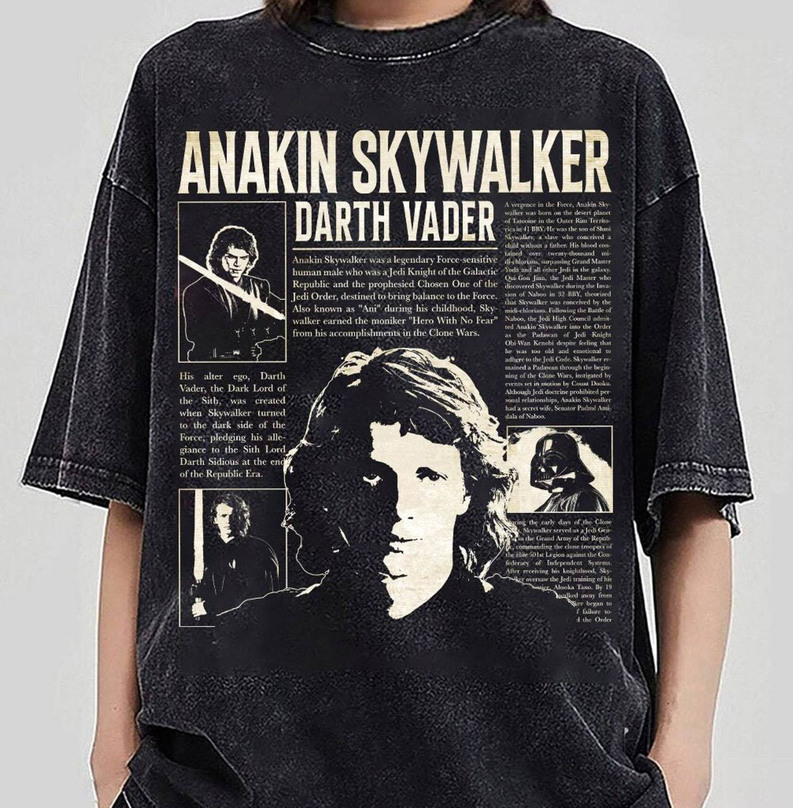 Vintage Anakin Skywalker Shirt, Gift For Fan Club Hoodies Tee Tops