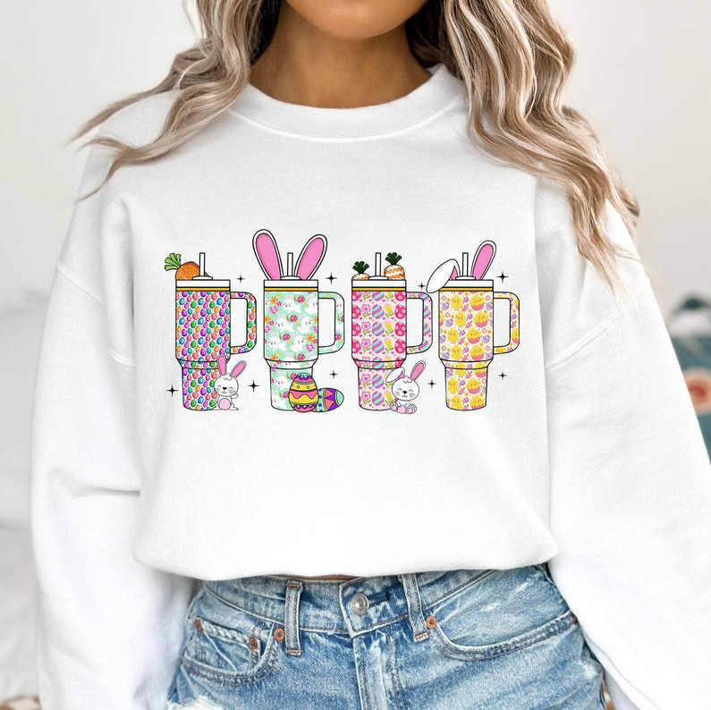 Retro Obsessive Cup Disorder Shirt, Cute Easter Crewneck Sweatshirt