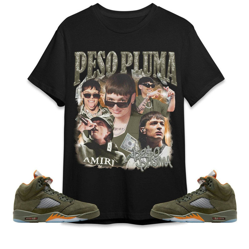Limited Peso Pluma Unisex Shirt, Jordan 5 Olive Sweatshirt Hoodie