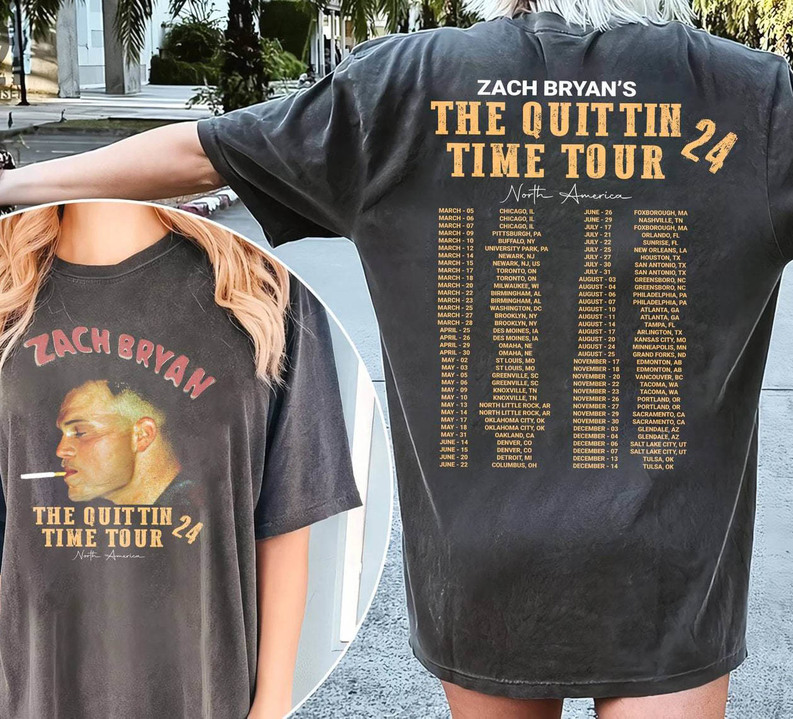 Unique Zach Bryan Merch 2 Sides Shirt, Zach Bryan Music Concert Crewneck Sweatshirt