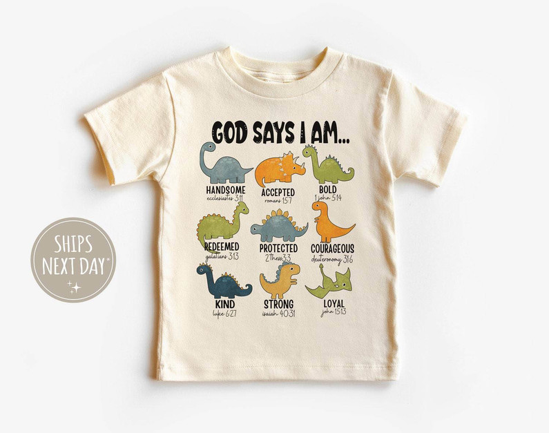 Cute God Says I Am Shirt, Gift For Kids Long Sleeve Tank Top