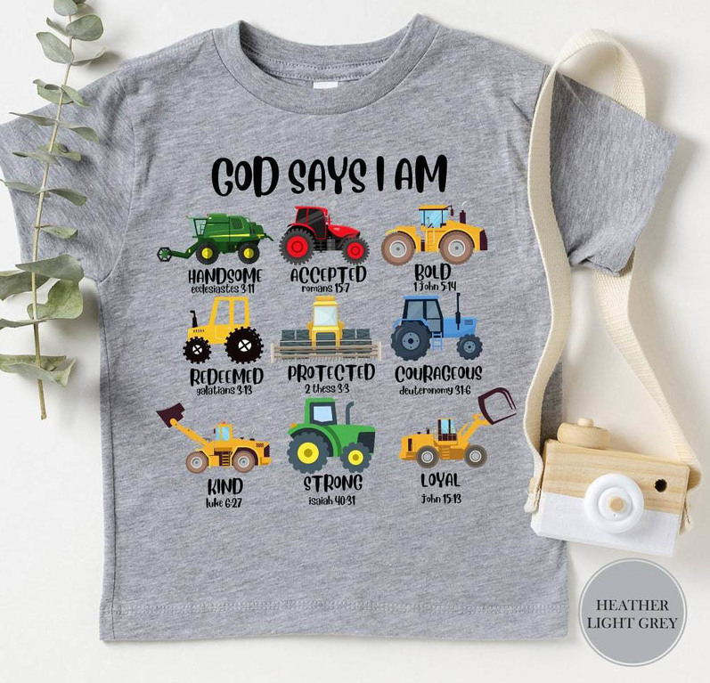 God Says I Am Shirt, Bible Verse Truck Crewneck Sweatshirt Hoodie