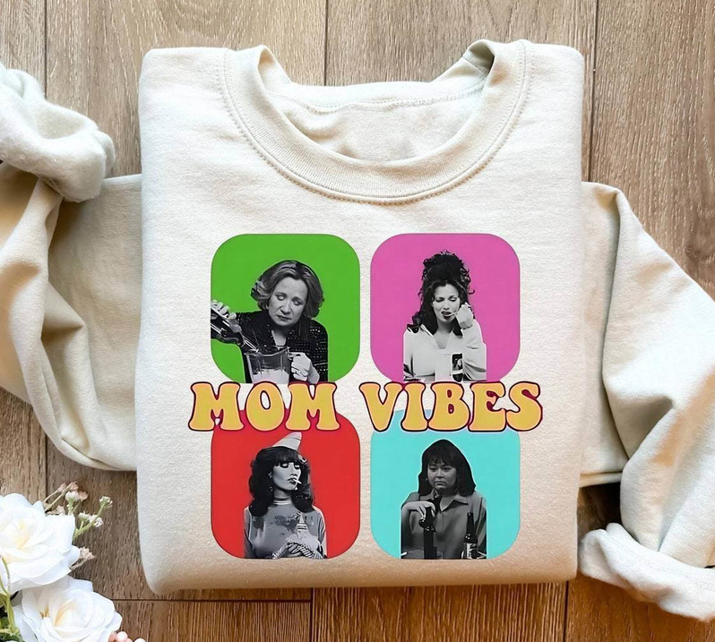 Vintage Mom Vibes Shirt, Funny Mommy Hoodie Tee Tops