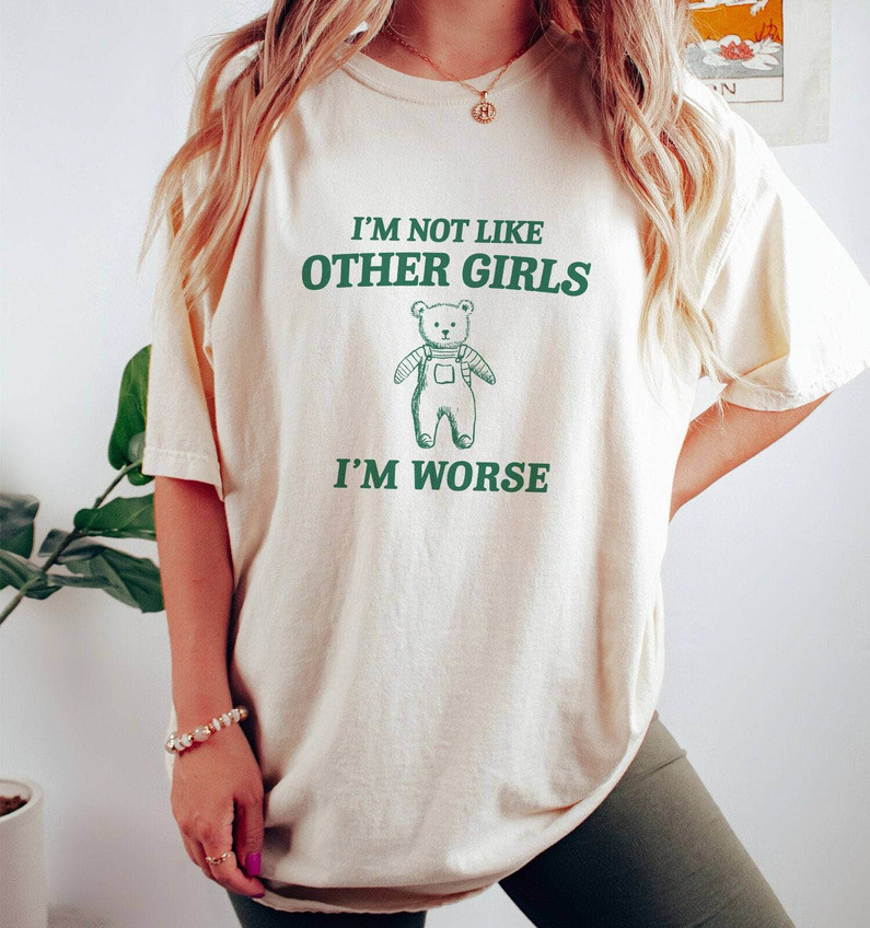 Retro I'm Not Like Other Girls Shirt, Unisex Cotton Crewneck Sweatshirt Tank Top