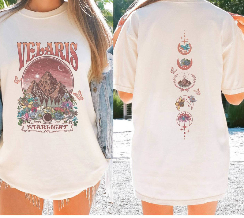 Comfort Velaris City Of Starlight Acotar Shirt, Bookish Gift Court Long Sleeve Tee Tops