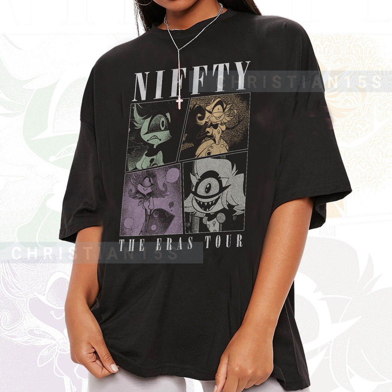 Niffty Hazbin Hotel Shirt, The Niffty Era Tour Short Sleeve Tee Tops