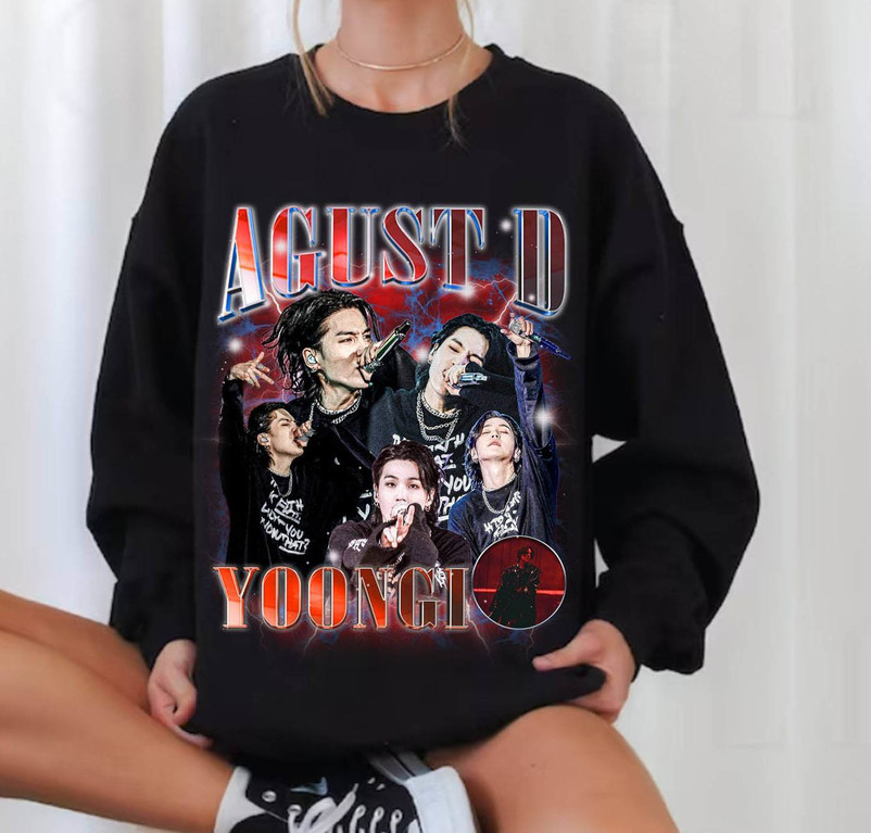 Agust D D Day Tour Shirt, Min Yoongi Crewneck Sweatshirt Sweater