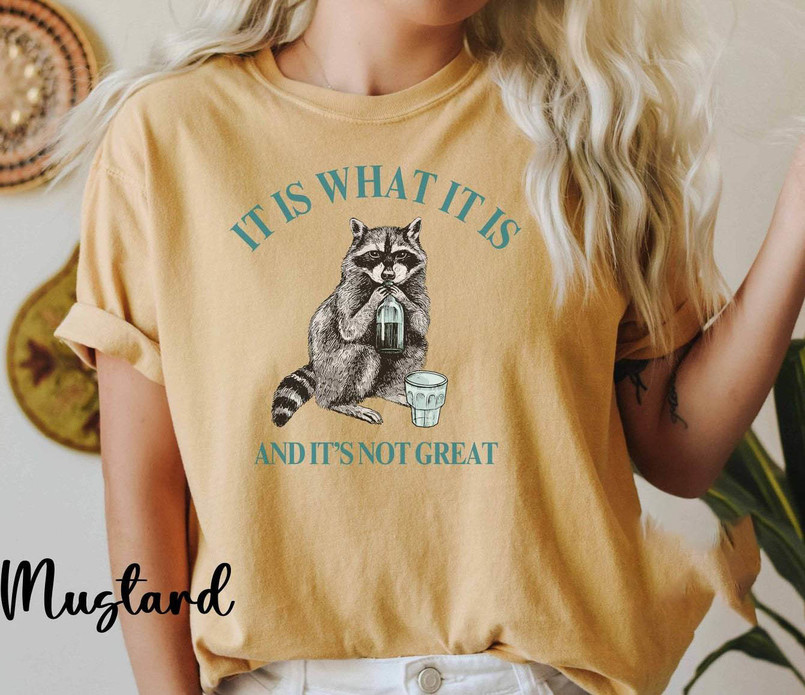 It Is What It Is And It Is Not Great Shirt, Mental Health Funny Crewneck Sweatshirt Sweater