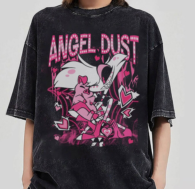 Hazbin Hotel Angel Dust Shirt, Fat Nugget Cute Crewneck Sweatshirt Tee Tops