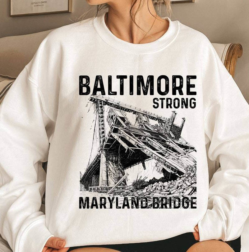 Baltimore Bridge Shirt, Scott Key Baltimore Long Sleeve Tee Tops