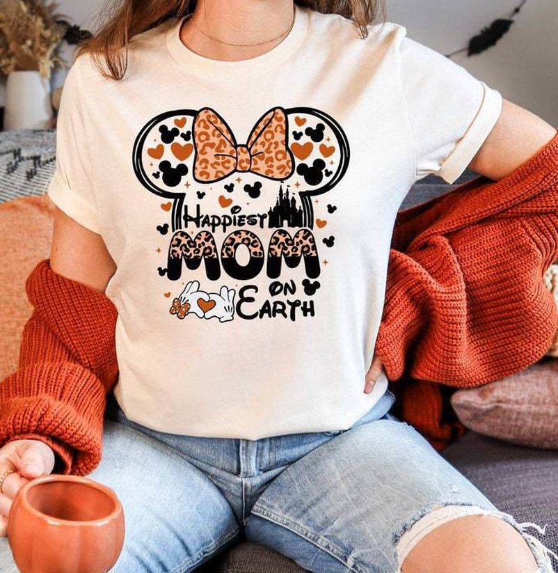 Happiest Mom On Earth Shirt, Mothers Day Minnie Tee Tops Hoodie