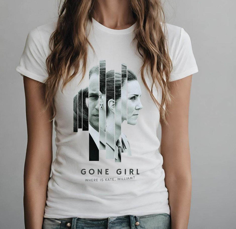 Gone Girl Where Is Kate Middleton Shirt, Movie Poster Royal Family Crewneck Sweatshirt Hoodie