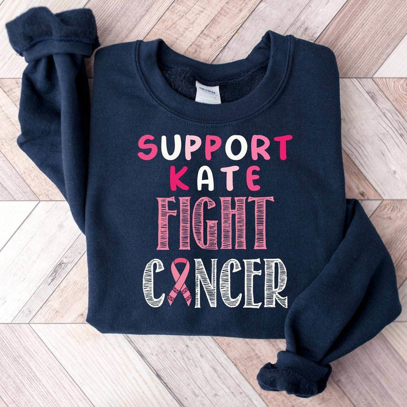 Support Kate Shirt, Support Kate Fight Cancer Trendy Unisex T Shirt Short Sleeve