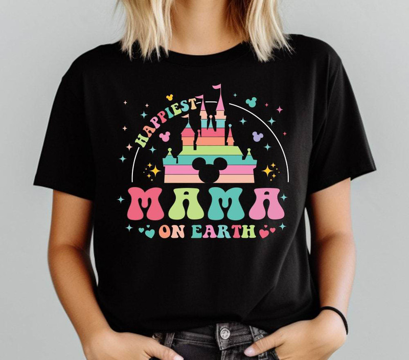 Happiest Mom On Earth Shirt, Magic Kingdom Mom Short Sleeve Long Sleeve