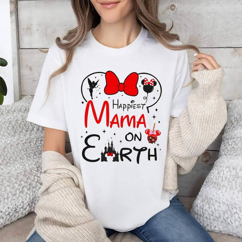 Happiest Mom On Earth Shirt, Disney Mothers Day Sweater Tank Top