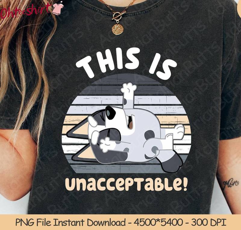 This Is Unacceptable Trendy Shirt, Trendy Dog And Friends Long Sleeve Sweater