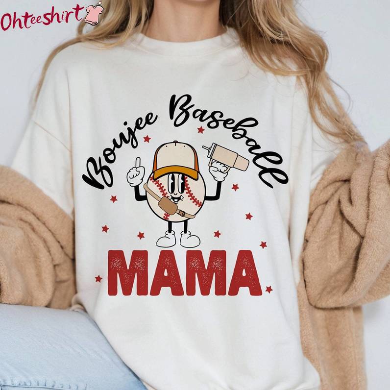 Creative Boujee Baseball Mom Shirt, Milk Tea Crewneck Sweatshirt Short Sleeve