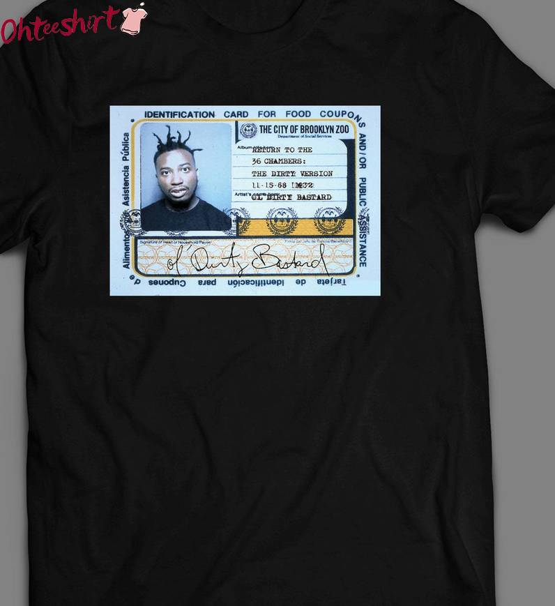 Neytral Wu Tang Clan Shirt, Odb Rapper Foodstamp Quality Tee Tops Sweater