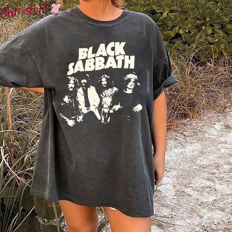 Black Sabbath Shirt, Vintage 70s Ozzy Osbourne Black Unisex T Shirt Unisex Hoodie