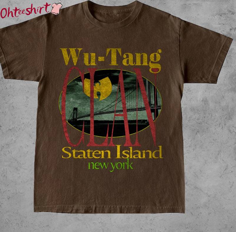 Vintage Wu Tang Clan Shirt, Clan Staten Island Newyork Short Sleeve Tank Top