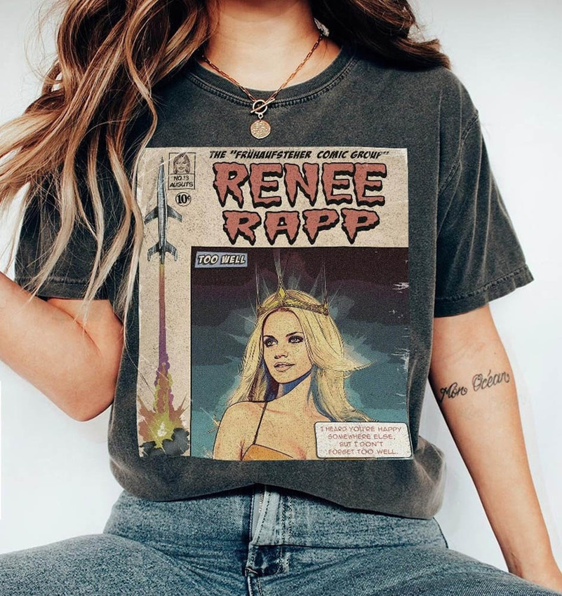 Renee Rapp Ticket 2023 Shirt, Vintage Fruhaufsteher Album World Tour Crewneck Tee Tops