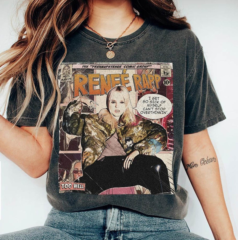 Renee Rapp Comic Shirt, Trendy Music Crewneck Tee Tops