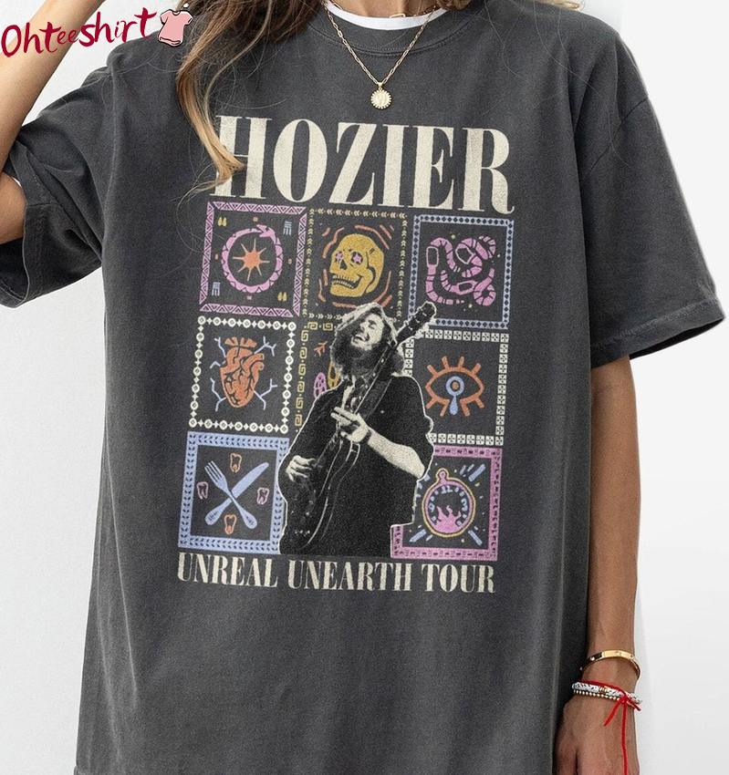 Neutral Hozier Unreal Unearth Tour Shirt, Hozier Merch Tee Tops T-Shirt