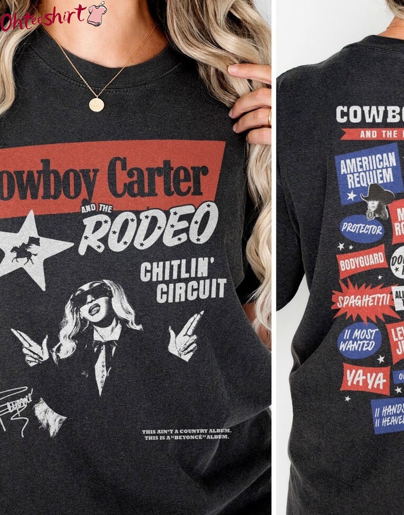 Beyonce Cowboy Carter Shirt , Cowboy And The Rodeo Swag Long Sleeve Tank Top