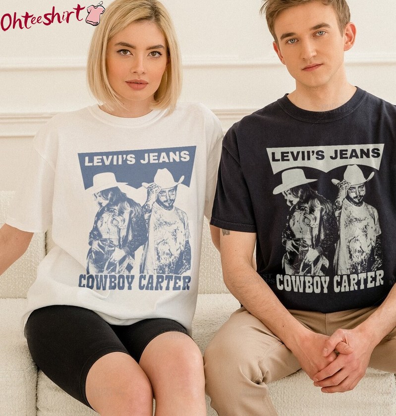 Levii's Jeans Beyonce Cowboy Carter Shirt , Beyhive Exclusive Merch Unisex Hoodie Tee Tops