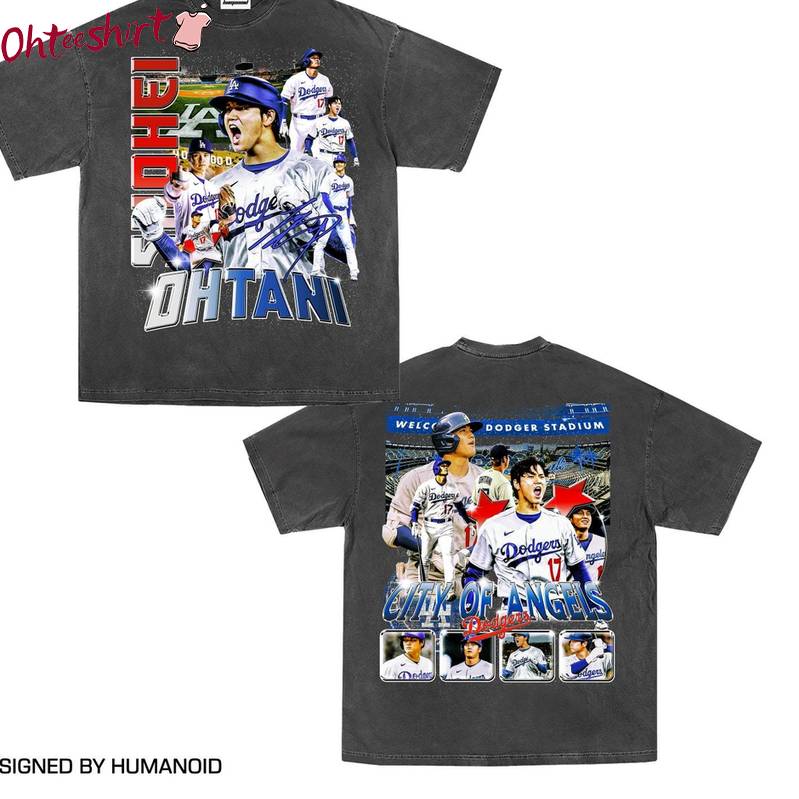 Shohei Ohtani La Baseball Shirt, Shotime Streetwear Short Sleeve Long Sleeve