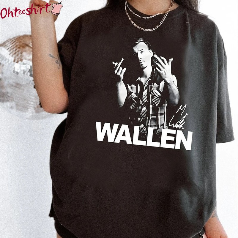 Wallen Middle Finger Shirt, One Thing At A Time Tour Crewneck Sweatshirt Tee Tops