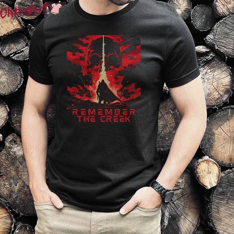 Remember The Creek Helldivers 2 Shirt, Democracy Never Dies Gaming Short Sleeve Tee Tops