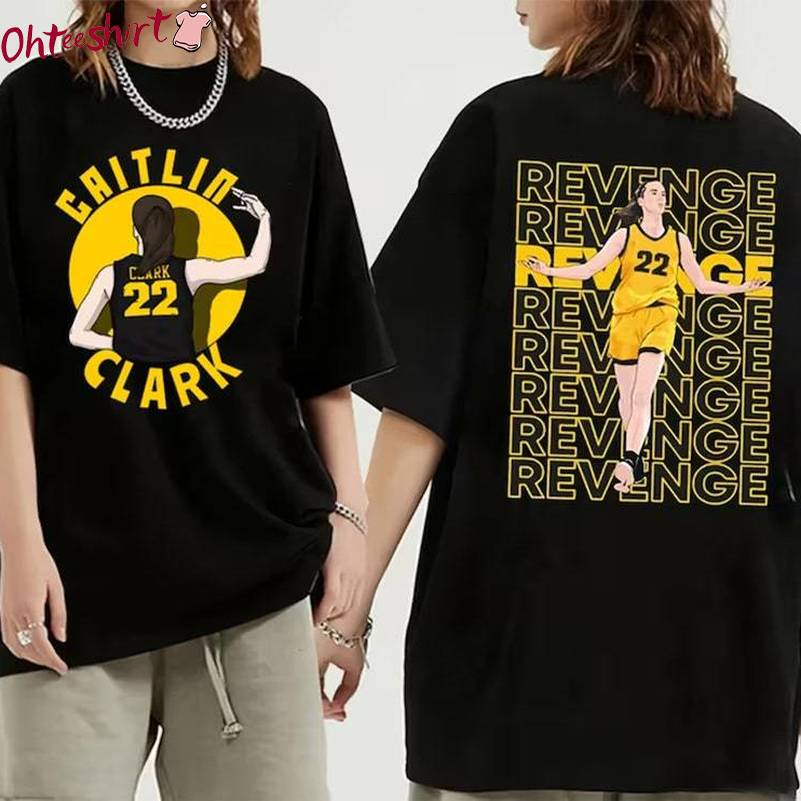 Caitlin 22 Clark Shirt, Revenge 22 Caitlin Clark Unisex Hoodie Crewneck Sweatshirt
