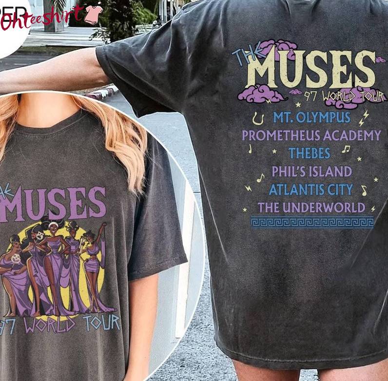 Vintage Hercules Muses Shirt, The Muses 97 World Tour Short Sleeve Tee Tops