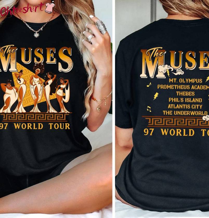 Retro Hercules The Muses Shirt, 97 World Tour Short Sleeve Tee Tops