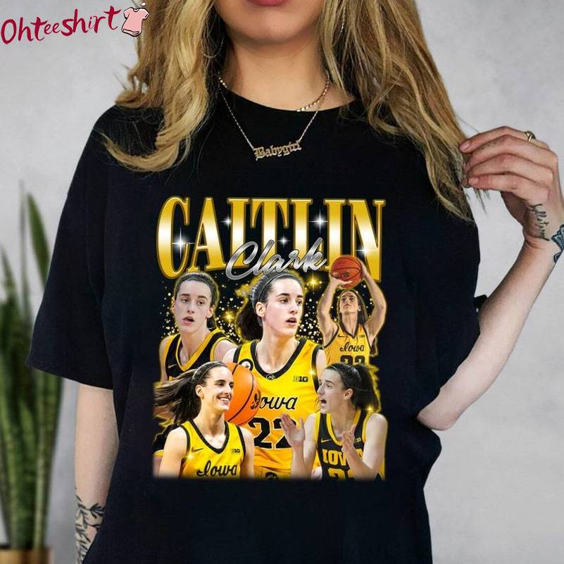 Caitlin Clark Iowa Hawkeyes Shirt, Basketball Player Unisex Hoodie Crewneck Sweatshirt