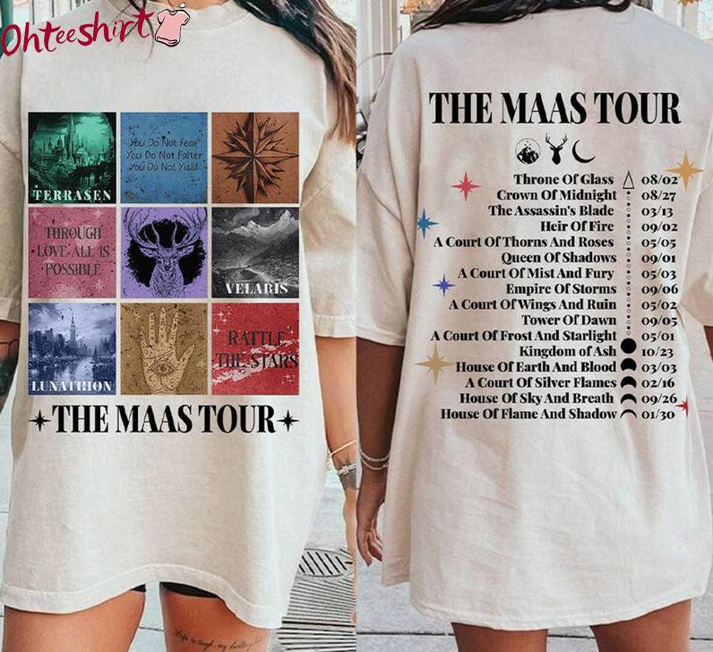 The Maas Eras Tour Trendy Shirt, Sarah J Maas Unisex Hoodie Crewneck Sweatshirt