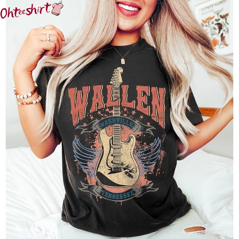 Country Music Wallen Shirt, Country Concert Comfort Unisex Hoodie Long Sleeve