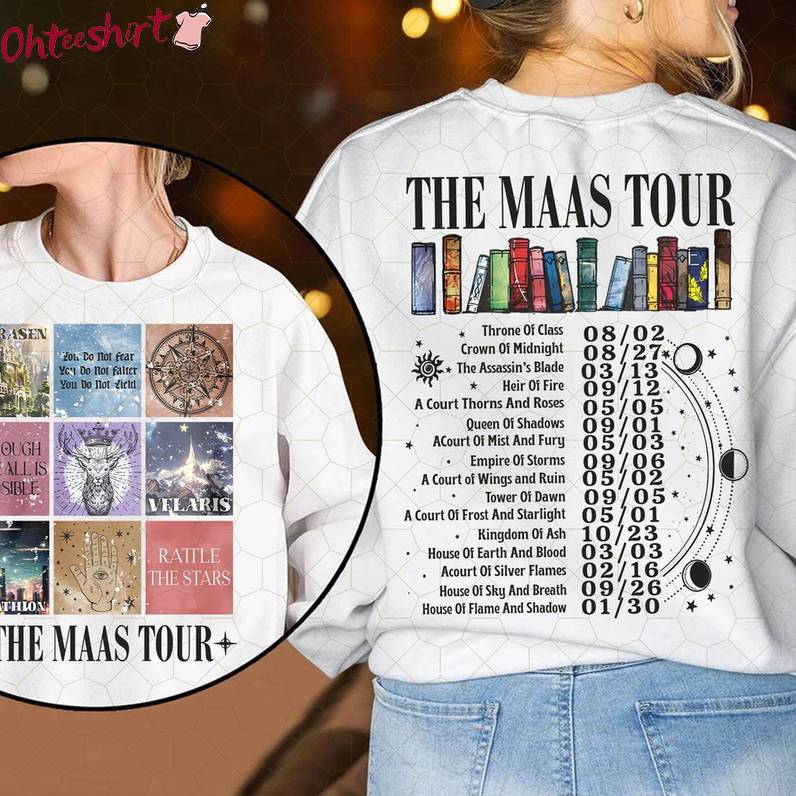 Sarah J Maas Eras Tour Shirt, Acotar Crescent City Short Sleeve Sweater