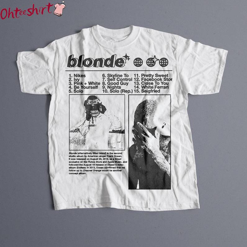 Limited Frank Ocean Blond Shirt, Frank Ocean Merch Rap Unisex Hoodie Sweater