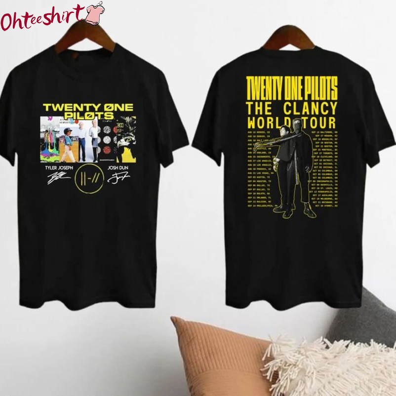 The Clancy World Tour 2024 Unisex Hoodie, Limited Twenty One Pilots Shirt Tank Top