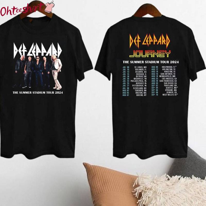 Def Leppard And Journey 2024 Summer Stadium Tour T Shirt, Def Leppard Tour Shirt Tank Top