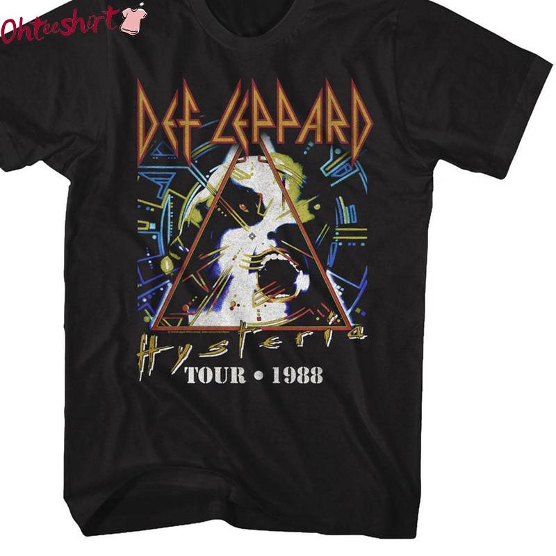 Limited Tour 1988 Rock And Roll Sweatshirt , Def Leppard Tour Shirt Short Sleeve