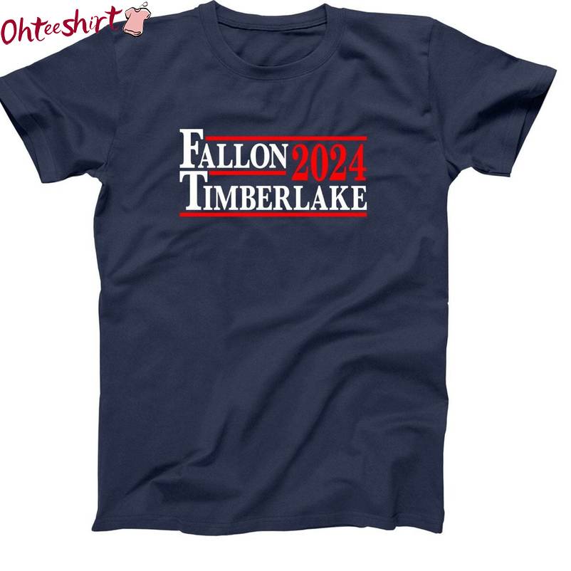 Groovy Justin Timberlake Shirt, Fallon And Timberlake Election 2024 Long Sleeve Tee Tops
