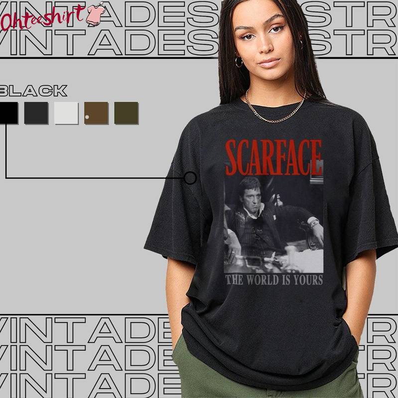 Limited Al Pacino T Shirt, Scarface Shirt Long Sleeve