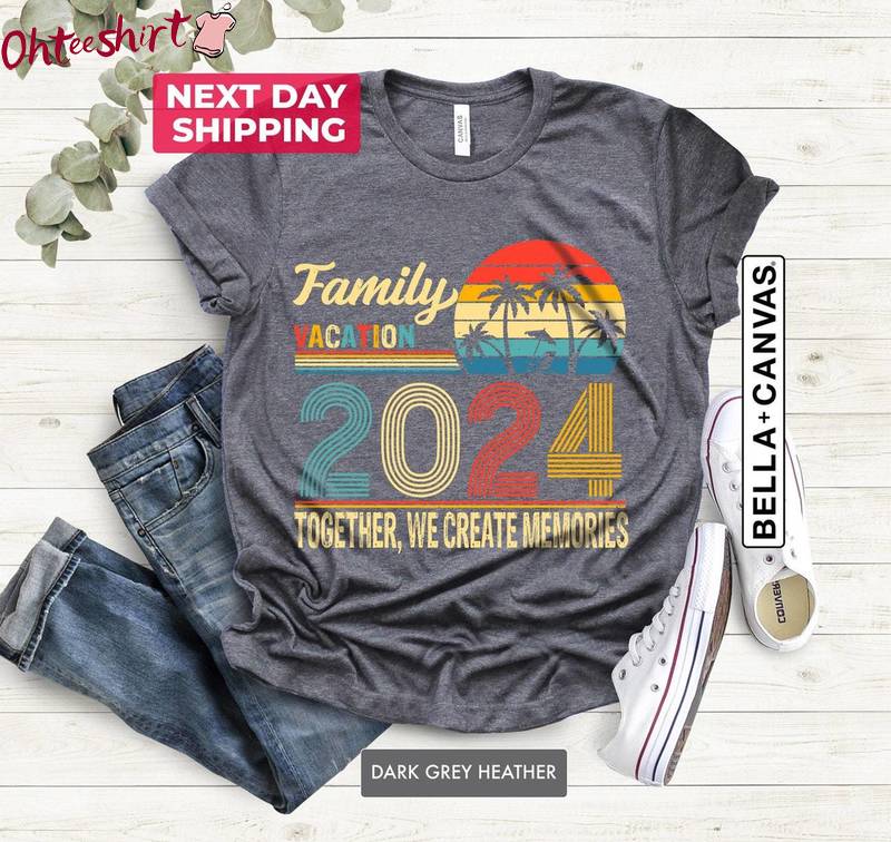 New Rare Family Vacation 2024 Shirt, Unique Sun Beach Unisex Hoodie Crewneck