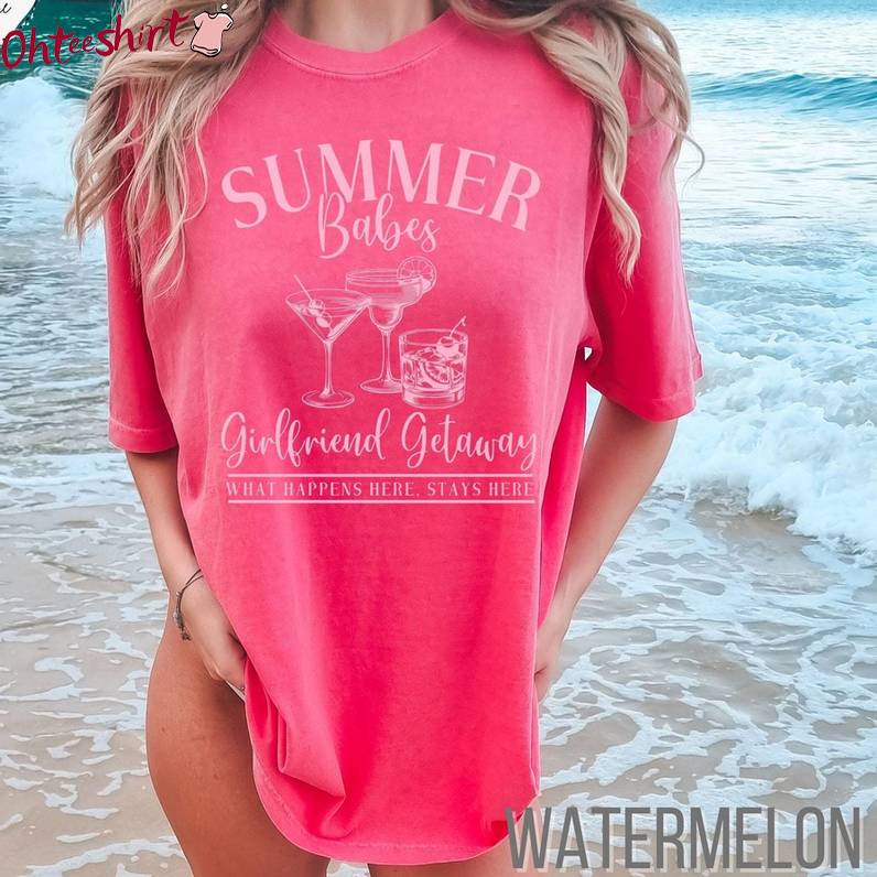 Awesome Summer Babes Girl Short Sleeve , Unique Summer Babe Cocktail Club Shirt Tank Top