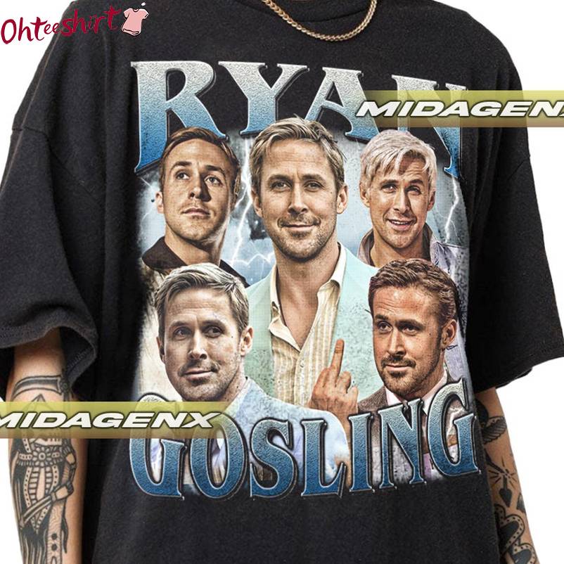 Vintage Ryan Gosling Shirt, Unique Short Sleeve Long Sleeve Gift For Music Lovers