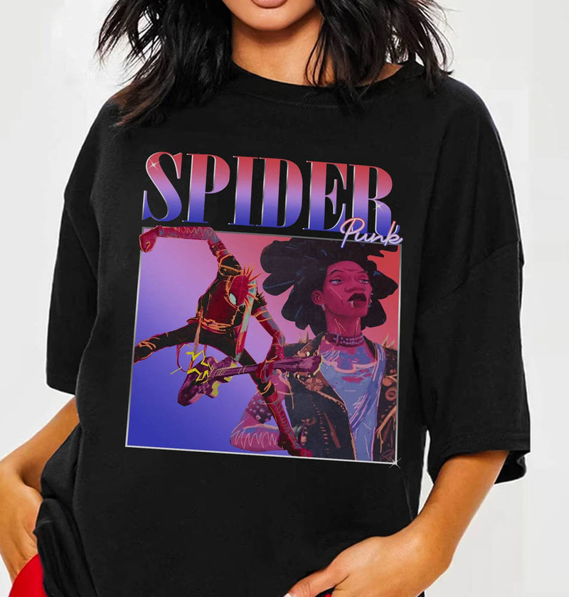 Vintage Spider Punk Shirt, Hobie Brown Unisex T-Shirt Crewneck