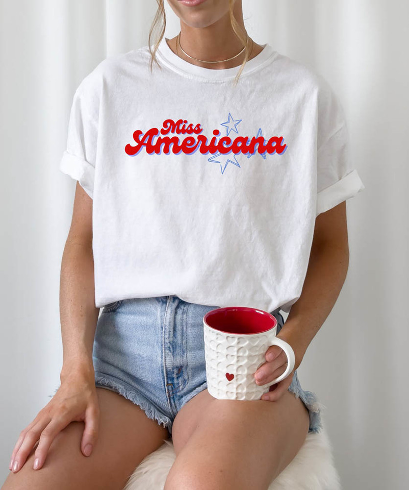 Miss Americana Shirt, Swiftie 4th Of July Crewneck Sweatshirt